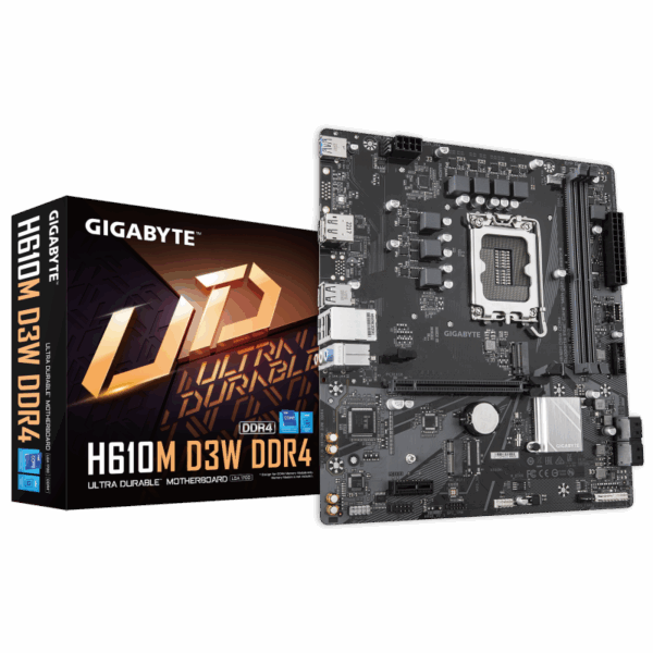 Placa de baza Gigabyte H610M D3W, Socket 1700, DDR4, Micro-ATX