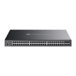 Omada 48-Port Gigabit and 4-Port 10GE SFP+ L2+ Managed Switch with 40- Port PoE+ & 8-Port PoE++ PORT: 40× Gigabit PoE+ Ports, 8×Gigabit PoE++ Ports (max 90W/port), 4× 10G SFP+ Slots, RJ45/Micro-USB Console Port SPEC: 802.3bt/at/af, 750 W PoE Power, 1U 19-inch Rack-mountable Steel Case FEATURE