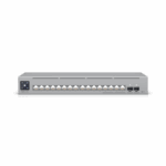 Switch Ubiquiti, interfata (12) porturi GbE RJ45, (4) porturi 1/2.5 GbE RJ45, (2) porturi 10G SFP+, rata de transmitere 62,496 Mppsm, sursa alimentare 5V, 25W, caracteristici DHCP pentru rețele administrate local, Reluare DHCP, Rutare inter-VLAN între rețele pe același switch, Rutare statică între