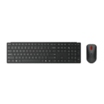 Kit Wireless tastatura si mouse Lenovo Multi-Mode Pro Combo, taste numerice, Negru