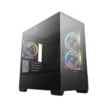 Carcasa DeepCool CG380 3F, RGB, Mid Tower, Black