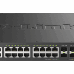 Switch DLink DXS-3410-32XY, 24 Ports 10G + 4 Ports 10G SFP SFP28, 100/1000/2500/5000/10000 Mbps, capacitate 760 Gbps, 100 - 240 VAC, 50 - 60 Hz