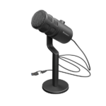 Microfon Genesis Radium 350D, tip Dynamic, model cardioid, suport fix, conectivitate USB-C, raspuns in frecventa 60 - 14.000 Hz, sensibilitate 48 dB, lungime cablu 250 cm, negru