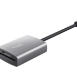 Cardreader USB-C Trust Dalyx Fast, carduri compatibile micro-SD, SD, gri