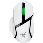Mouse Razer Basilisk V3 X HyperSpeed, rezolutie 18000 DPI, iluminare RGB Chroma, senzor Razer™ 5G Advanced 18K DPI Optical Sensor, durata de viata baterie pana la 285 ore (hyperspeed), pana la 535 ore (bluetooth), alb