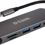 Docking station D-LINK DUB-2325, USB Type-C, Gri, 2 ani Garantie