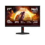 Monitor AOC 27" 27G4ZR, Diagonal (inch): 27, Diagonal (cm): 68, Aspect ratio: 16:9, Panel: Fast IPS, Resolution: 1920x1080, Refresh Rate: 240Hz, Response time GtG: 1ms, Response time MPRT: 0.3ms, Brightness (max): 300 cd/m², Contrast (static) : 1000:1, Viewing angle: 178/178, Color Gamut Type: Adobe