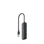 Hub USB CUDY UH40A USB-A, 4 porturi, Negru