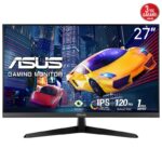 Monitor Asus 27" VY279HGR, Diagonal (inch): 27, Diagonal (cm): 68, Aspect ratio: 16:9, Panel: IPS, Resolution: 1920x1080, Refresh Rate: 120Hz, Response time MPRT: 1ms, Brightness (max): 250 cd/m², Contrast (static) : 1500:1, Viewing angle: 178/178, Colours: 16.7M, VESA Wallmount: 100x100, Tilt