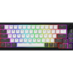 HATOR Skyfall Pro Wireless 65. Keyboard form factor: 65%. Keyboard style: Straight. Connectivity technology: Wired & Wireless, Device interface: USB + RF Wireless + Bluetooth, Keyboard key switch: Mechanical, Keyboard layout: QWERTY. Backlight type: RGB LED. Recommended usage: Gaming. Product