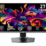 MSI MAG 272UP QD-OLED X24. Display diagonal: 67.3 cm (26.5"), Display resolution: 3840 x 2160 pixels, HD type: 4K Ultra HD, Display technology: QD-OLED, Response time: 0.03 ms, Native aspect ratio: 16:9, Viewing angle, horizontal: 178°, Viewing angle, vertical: 178°. VESA mounting, Height