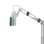 Brat cu microfon Genesis Radium 251, tip Condenser, model cardioid, suport fix, conectivitate USB-C, raspuns in frecventa 50 - 16.000 Hz, sensibilitate 40 dB, lungime cablu 200 cm, alb