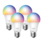 Smart Wi-Fi Light Bulb, Multicolor, 4-Pack SPEC: 2.4 GHz, IEEE 802.11b/g/n, E27 Base, 220–240 V, 50/60 Hz, Brightness: W: 806 lm/ R: 55 lm/G: 140 lm/B: 25 lm, 8.3 W, 2,500 K – 6,500 K, Beam Angle 220°, 8.3 kWh / 1000h, lifetime up to 25,000 hrs FEATURE: Multicolor, No