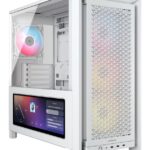 Carcasa CORSAIR FRAME 4000D LCD RS ARGB, Mid Tower, White