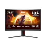 Monitor Gaming AOC C32G4Z, 31.5", 1920 x 1080 pixeli, Black, Red, 3 ani Garantie