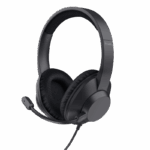 Casti Head-band Trust Ayda Max, Cu fir, Negru