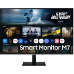 Monitor Samsung 32" LS32FM700UUXDU, Diagonal (inch): 32, Diagonal (cm): 81, Aspect ratio: 16:9, Panel: VA, Resolution: 3840x2160, Refresh Rate: 60Hz, Response time GtG: 4ms, Brightness (max): 300 cd/m², Contrast (static) : 3000:1, Viewing angle: 178/178, Color Gamut Type: NTSC, Color Gamut Coverage
