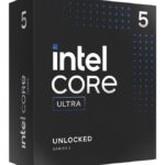 Procesor Intel Core Ultra 5 225F (BX80768225F), 10 nuclee (6P + 4E) / 16 fire, arhitectură Arrow Lake, frecvență boost până la 4.9 GHz, socket LGA1851, TDP 65 W, suport DDR5-5600 și PCIe 5.0/4.0.