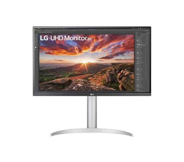 Monitor LG 27" 27UP850K-W.AEU, Diagonal (inch): 27, Diagonal (cm): 69, Aspect ratio: 16:9, Panel: IPS, Resolution: 3840x2160, Refresh Rate: 60Hz, Response time GtG: 5ms, Brightness (max): 400 cd/m², Contrast (static) : 1200:1, Viewing angle: 178/178, Color Gamut Type: DCI-P3 95% , Colours: 1.07B