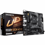 Placa de baza Gigabyte B550M DS3H AC R2, Socket AM4, DDR4, Micro-ATX