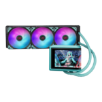 Cooler Procesor ASUS ROG RYUO IV 360 ARGB Hatsune Miku Edition, Lichid, 12 cm, 3 ventilatoare, aRGB