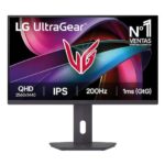 Monitor LG 27" 27G610A-B.AEUQ, Diagonal (inch): 27, Diagonal (cm): 68, Aspect ratio: 16:9, Panel: IPS, Resolution: 2560x1440, Refresh Rate: 200Hz, Response time GtG: 1ms, Brightness (max): 400 cd/m², Contrast (static) : 1000:1, Viewing angle: 178/178, Color Gamut Type: sRGB, Color Gamut Coverage