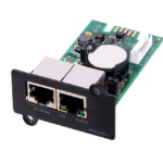 CARD SNMP UPS NJOY ACUP-SN000MP-CG01B  Caracteristici:  Network: RJ45 10/100BaseT  Protocoale: HTTP/HTTPs, TCP/IP, Telnet, SNMPv1/v3, IPv4, NTP, UDP, DHCP, NTP, DNS, SMTP, SSL, TLS, Telnet, FTP  Permite monitorizare remote prin browser web, control centralizat, oprire/pornire programata a UPS-ului