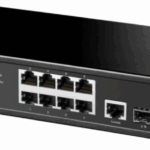 CUDY Switch Managed 8-Port Layer 2 10/100/1000M, 8x porturi Gigabit Ethernet + 2x porturi Gigabit SFP + 1 port management, backplane bandwidth 20Gbps, suporta dial-up VLAN, extensie 250 metri, functie Layer 2 network management, suport routare, DHCP, VLAN, MAC address, ACL Access control, QOS
