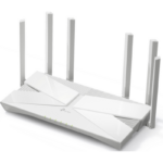 Router TP Link AX3000 Gigabit Wi-Fi 6, standarde IEEE 802.11ax/ac/n/a 5 GHz, WiFi speeds 5 GHz: 2402 Mbps (802.11ax, HE160), 2.4 GHz: 574 Mbps (802.11ax)