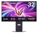 Monitor LG 31.5" 32GS95UV-B.AEU, Diagonal (inch): 31.5, Diagonal (cm): 80, Aspect ratio: 16:9, Panel: OLED, Resolution: 3840x2160, Refresh Rate: 240Hz, Response time GtG: 0.03ms, Brightness (max): 275cd/m², Contrast (static) : 1.5M:1 , Viewing angle: 178/178, Color Gamut Type: DCI-P3 98.5% 
