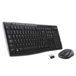 Kit Wireless tastatura si mouse Logitech Wireless Combo MK270, taste numerice, negru