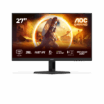 Monitor AOC 27" 27G4HRE, Diagonal (inch): 27, Diagonal (cm): 68, Aspect ratio: 16:9, Panel: Fast IPS, Resolution: 1920x1080, Refresh Rate: 200Hz, Response time GtG: 1ms, Response time MPRT: 0.5ms, Brightness (max): 300 cd/m², Contrast (static) : 1000:1, Contrast (dynamic): 80M:1, Viewing angle