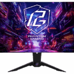 Monitor Gaming Asrock PGO32UFS PHANTOM GAMING, diagonala: 31.5", Aspect: 16:9, anti-glare, Rezolutie: 3840 x 2160, Refresh rate: Dual UHD 240Hz/ FHD 480Hz, Luminozitate: 400 cd/m2, Contrast: 1,500,000:1, unghi vizualizare: 178°(H) / 178°(V), culori: 1.07B, Timp raspuns: 0.03ms GTG, Flicker free