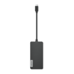 Hub Lenovo USB-C 7 în 1; conectivitate: Port USB-C; Porturi de extindere: 2 x USB 3.0; 1 x USB 2.0; 1 x HDMI 1.4; 1 x Cititor de car duri TF; 1 x Cititor de carduri SD; 1 x Port de incarcare USB-C, by pass pentru încarcarea notebook-ului; dimensiune: 20.1x9x2.5cm;