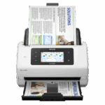 EPSON DS-900WN DESKTOP A4 SCANNER, Tip Sheetfed, Rezolutie: 600 DPI x 600 DPI, Formate hartie: A4 (21.0x29.7 cm), A5 (14.8x21.0 cm), A6 (10.5x14.8 cm), B4, B5, B6, envelope, Letter, Letter Legal, Postcard, Business cards, Plastic cards, Sursa lumina: ReadyScan LED technology, Color, Touchscreen