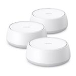 BE3600 Whole Home Mesh Wi-Fi 7 System SPEED: 688 Mbps at 2.4 GHz + 2882 Mbps at 5 GHz SPEC: Internal Antennas, 2 × 1 Gigabit Ports (WAN/LAN auto-sensing), 160MHz for 5 GHz, 4-Stream FEATURE: Deco App, Router/AP Mode, IPv6, IPTV, HomeShield (Parental Controls, Antivirus, QoS, Reports), AI Mesh