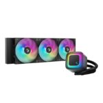 Cooler Procesor DEEPCOOL LE360 V2 ARGB NEGRU, marime radiator 402mm, 3 ventilatoare ARGB, Viteza ventilatoare 500-2100 RPM +/- 10%, Viteza pompa: 2500-3400 +/- 10%, Suport AMD: AM4/AM5, suport INTEL: LGA1851/1700/1200/1151/1150/1155, Airflow: 75.89 CFM
