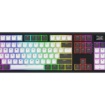 Tastatura Mecanica Gaming HATOR Skyfall Pro Wireless 100, RGB, Wireless, Alb-Negru