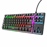 Tastatura Gaming Trust GXT 833 Thado TKL, RGB, USB, Negru