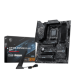 MSI X870E GAMING PLUS WIFI. Processor manufacturer: AMD, Processor socket: Socket AM5, Compatible processor series: AMD Ryzen 7000 Series, AMD Ryzen 8000 Series, AMD Ryzen 9000 Series. Supported memory types: DDR5-SDRAM, Maximum internal memory: 256 GB, Memory slots type: DIMM. Supported storage