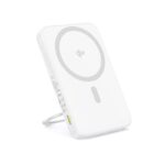 Baterie externa Baseus PicoGo Qi2 Magnetic, 5000mAh, PD 20W, 1 x USB Type-C, incarcare wireless Qi2 15W, prindere magnetica Iphone, include cablu USB Type-C la USB Type-c 30cm, alb