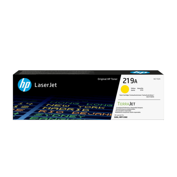 Toner HP W2192A  yellow,1.2 k, nr 219A,HP LaserJet Pro 3201,3204, 3288, 3302