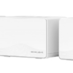 BE3600 Whole Home Mesh Wi-Fi 7 System SPEED: 688 Mbps at 2.4 GHz + 2880 Mbps at 5 GHz SPEC: Internal Antennas, 3× Gigabit Ports per Unit (WAN/LAN auto- sensing), MLO, 4096-QAM, OFDMA, EHT160 on 5GHz FEATURE: MERCUSYS APP, Router/AP Mode, One Unified Network, Seamless Roaming, Easy Expansion