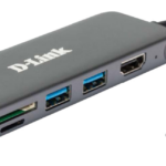 Docking station D-Link DUB-2327, USB Type-C, 60W, Gri, 2 ani Garantie