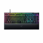 Tastatura mecanica gaming BlackWidow V4 (Yellow Switch), taste ABS, layout US, iluminare RGB, cu 6 butoane customizabile, suport pentru incheietura magnetic, negru