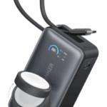 Acumulator extern Anker MagGo Apple Watch,10000 mAh, Ultra-Slim, Qi2 35W, cablu USB-C incorporat negru
