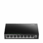CUDY 8-Port 10/100 Mbps Desktop Switch, 8 10/100M RJ45 Ports, Loop Detection, Metal Case, Power Saving, Plug & Play, Wall-Mount