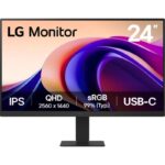 Monitor LG 23.8" 24U631A-B.AEUQ, Diagonal (inch): 23.8, Diagonal (cm): 60, Aspect ratio: 16:9, Panel: IPS, Resolution: 2560x1440, Refresh Rate: 100Hz, Response time GtG: 5ms, Brightness (max): 250 cd/m², Contrast (static) : 1000:1, Viewing angle: 178/178, Color Gamut Type: sRGB, Color Gamut