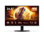 Monitor AOC 24.5" 25G4SRE, Diagonal (inch): 24.5, Diagonal (cm): 62, Aspect ratio: 16:9, Panel: Fast IPS, Resolution: 1920x1080, Refresh Rate: 300Hz, Response time GtG: 1ms, Response time MPRT: 0.3ms, Brightness (max): 400 cd/m², Contrast (static) : 1000:1, Contrast (dynamic): 80M:1, Viewing angle