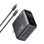 Anker Incarcator retea 140W Digital Display 3x USB-C 1x USB-A PD 3.1 cablu USB-C inclus Negru